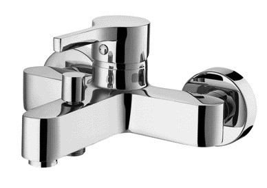 40mmの陶磁器のカートリッジ熱く冷たい水浴のミキサーの蛇口2の口の単一のハンドル